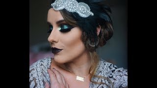 1920s FLAPPER GIRL MAKEUP [upl. by Awra]