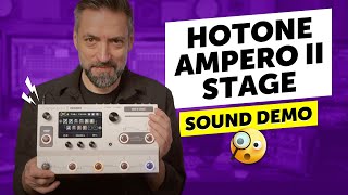 Hotone Ampero II Stage  Sound Demo [upl. by Nirmak]