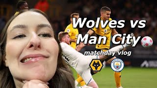 WOLVES FORCED TO WATCH THE KEVIN DE BRUYNE SHOW  Wolves vs Manchester City 15 Matchday Vlog [upl. by Dennett]