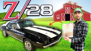 Decoding the Rarest 1969 Camaro Z28 Documents in the World [upl. by Placidia570]