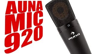 Mikrofon Test Auna mic920 neues bestes Mic für Youtube 2017  2018 [upl. by Clein]