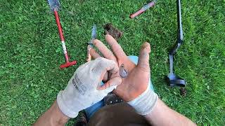 LIVE DIG ACTION How to tune your shovel while metal detecting [upl. by Haidadej60]