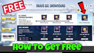 codm bravo six snowbound event 2024  how to get free cp in codm season 11 2024  free cp codm s11 [upl. by Ashmead]