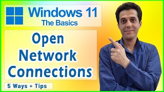 How to Open Network Connections Adapters in Windows 11 [upl. by Riehl]