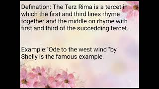 The Terza Rima [upl. by Iddet933]