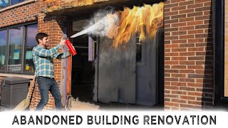 ep 47 Almost Done Almost Burned Down Abandoned Building Renovation [upl. by Dnalkrik]