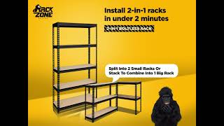 Install a 2in1 Boltless Rack in ONLY 2 MINUTES [upl. by Caldeira]