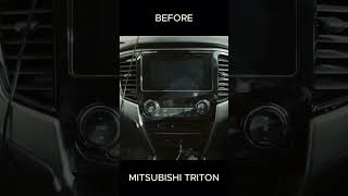 Mitsubishi Triton 2023 Before amp After Car Stereo Upgrade 🚘 Wireless Apple Carplay amp Android Auto🚘 [upl. by Groark]