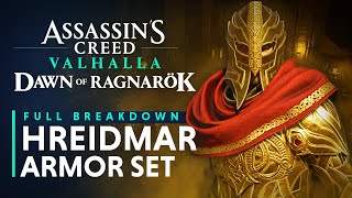 Hreidmar Armor Set amp Odins Atgeir Weapon  Assassins Creed Valhalla Dawn of Ragnarok DLC [upl. by Abihsot]