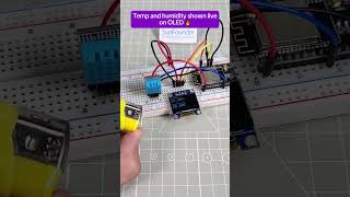 ESP32 Project Live Temp amp Humidity Display with OLED Screen [upl. by Marsiella]