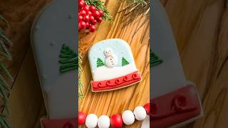 Snow Globe Sugar Cookie  Cookie Decorating Video christmascookies cookieart [upl. by Ande]