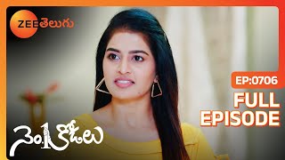 ఎవరు వెళతారో ఏం చేస్తారో నాకనవసరం  No 1 Kodalu  Full Ep 706  Zee Telugu  06 Jun 202 [upl. by Lleinad]