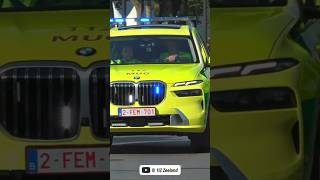 MUG Brugge met HOGE SNELHEID naar een spoedmelding highspeed emergency doctor brugge bmw [upl. by Vikky]