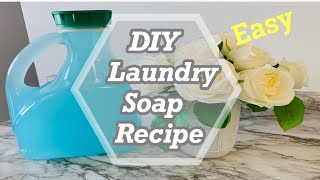 💦 DIY HOMEMADE LAUNDRY SOAP RECIPE [upl. by Elrahc]