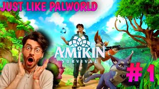 THIS GAME IS LIKE PALWORLD FOR ANDROID  Amikin Survival Gameplay 1 [upl. by Pippas]