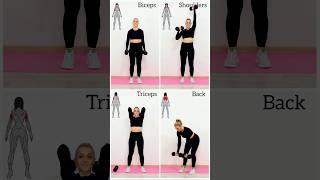 💃Shy Girl Workout✅4 Simple Exercises  Upper Body Dumbbell Workout💪 nogym homeworkout upperbody [upl. by Akinahc]