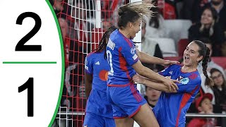 Lyon vs Benfica 21 Highlights amp Goals  Womens Champions League 2024 [upl. by Aleihs]