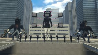 EVOLUTION OF NEW UPGRADED COMBINE TITAN TV MAN V2 VS ALL SKIBIDI TOILET BOSSES In Garrys Mod part 3 [upl. by Abrahamsen755]