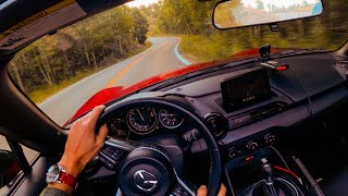 Modified ND MX5 Miata Sending it Down a Mountain Road [upl. by Anelah]