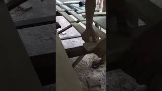 The making of wooden long bench part 1 furniture shorts [upl. by Yroc33]