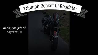 Triumph Rocket III Roadster  Rakieta Mały pokaz możliwości motorcycle passion petrolhead [upl. by Ahidam]