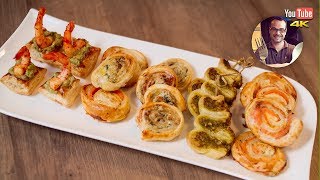 5 RECETTES DE FEUILLETÉS APÉRITIFS  APERO DE NOEL [upl. by Lilaj]