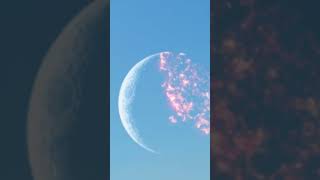 Moon Destroyed in sky Learn VFX and grow your YouTube channel in description [upl. by Eileen]