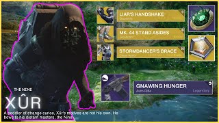 XUR New Location and Good Roll 76 Hunter Build Liars Handshake for sale Destiny 2 The Final Shape [upl. by Leonor]