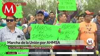 Alcaldes y empresarios de Coahuila convocan a marcha por AHMSA [upl. by Darb]