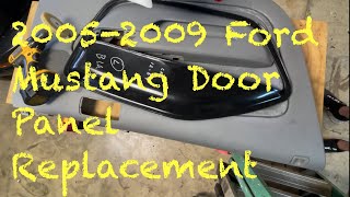 How to replace door panels on a 20052009 mustang mustang hotrod [upl. by Arak]