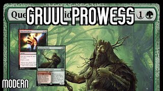 ACTUAL GOD GAMER  Gruul Prowess  Modern  MTGO [upl. by Soirtimid]