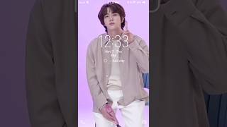 My cute 😘 phone wallpaper bts btsedits cute wallpaper jin prank shorts [upl. by Dulci]