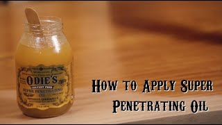 How to Perfectly Apply Odies Super Penetrating Oil odiesoil hardwaxoil woodprojects [upl. by Milah]