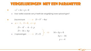 Wiskunde  Werken met parameters [upl. by Ardenia689]