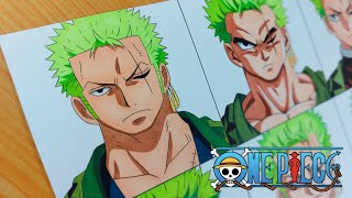 Drawing  Roronoa Zoro in different Anime Styles  One Piece [upl. by Sivram471]