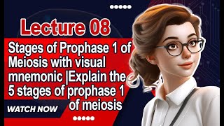 Stages of Prophase 1 of Meiosis with visual mnemonic Explain the 5 stages of prophase 1 of meiosis [upl. by Adnama]