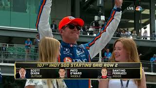 2023 Indy 500 Driver Introductions5282023IndyCar Series 1080p [upl. by Sabah]