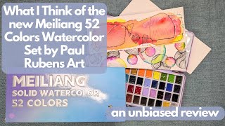 What I Think of the new MeiLiang 52 Watercolor Set by Paul Rubens Art  An Unbiased Review [upl. by Nhguahs]