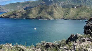 Up to Tehaatiki viewpoint overlooking the Taiohae anchorage on Nuku Hiva [upl. by Thorsten]