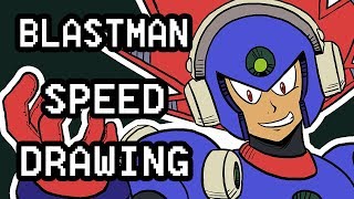 Speed Drawing  Blastman [upl. by Farra649]