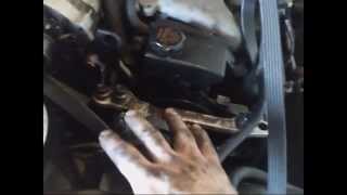 1995 Pontiac Grand Am 31L serpentine belt replacement Install Remove Replace [upl. by Keenan182]