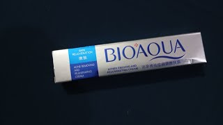 Bioaqua cream reviewsside effects benifateshow to use itbest cream for acne removal [upl. by Gabrielson]