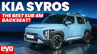 The 2025 Kia Syros rethinks the compact SUV segment  Walkaround  evoIndia [upl. by Soalokin]