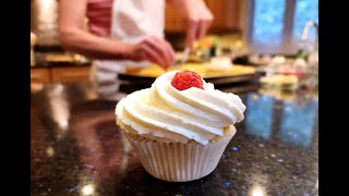 Pink Champagne Raspberry Cupcakes with Chef Gail Sokol [upl. by Blaise]