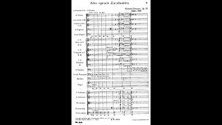 Richard Strauss  Also Sprach Zarathustra Audio  Full Score [upl. by Sergius]