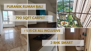 3 BHK Smart  790 SqFt Carpet  Puranik Rumah Bali  Ghodbunder Road  Thane [upl. by Gary419]