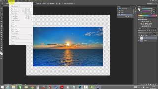 Photoshop Essentials  How to add background color fill after cropping the image [upl. by Adlesirg]