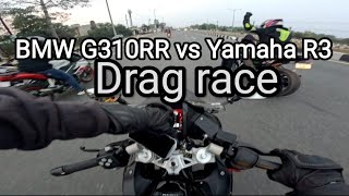 Ultimate Showdown BMW G310RR vs Yamaha R3 Drag Race Battle [upl. by Clifford933]