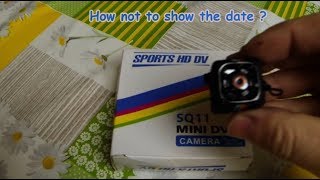 SQ11 HD Mini Camera  not to show the date [upl. by Sowell]