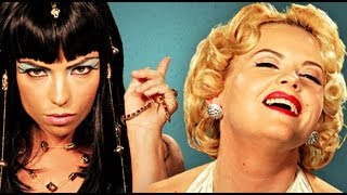 Cleopatra vs Marilyn Monroe Epic Rap Battles of History [upl. by Hazeghi921]